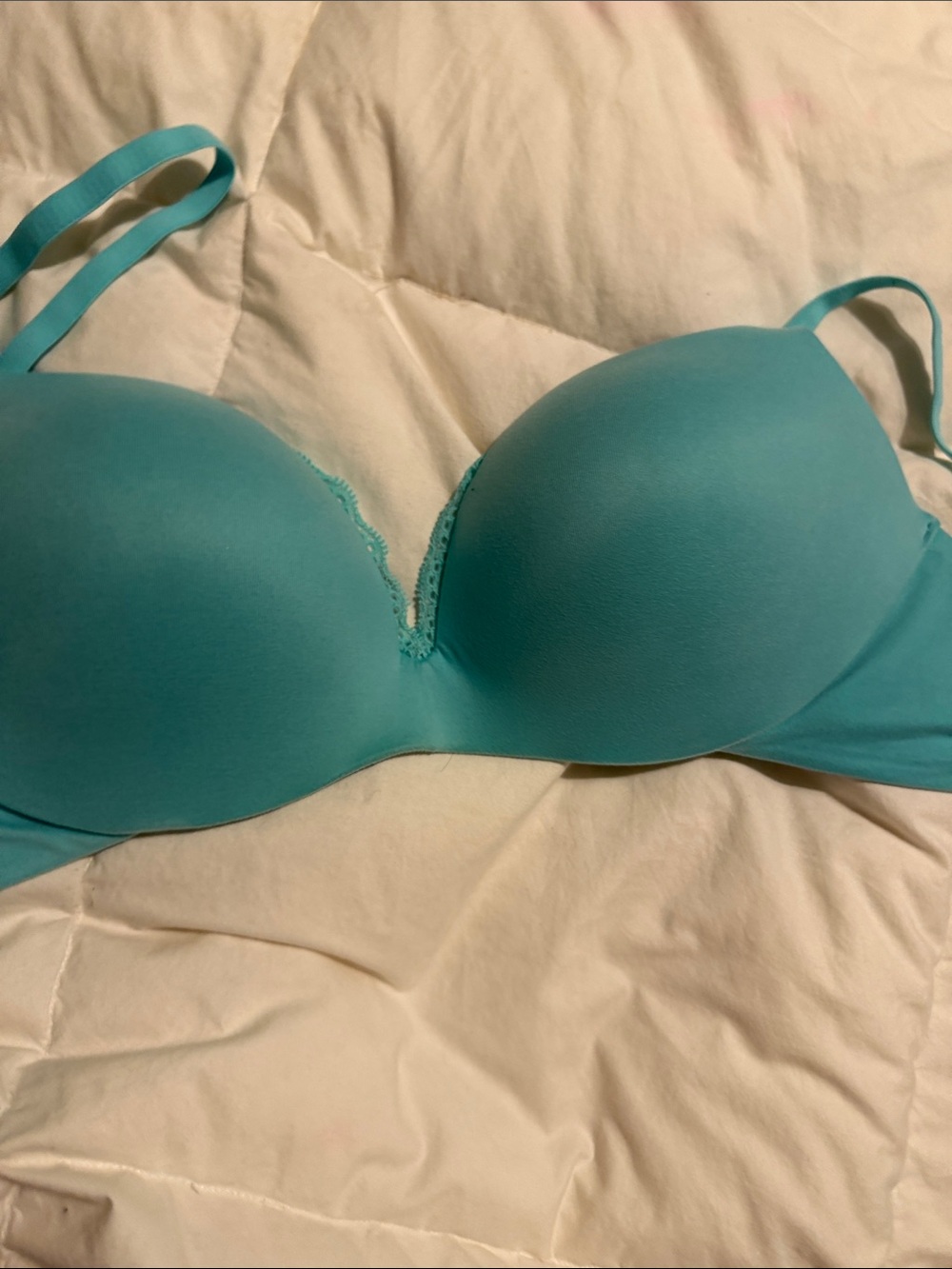 Victoria's Secret Teal Smooth T-Shirt Bra